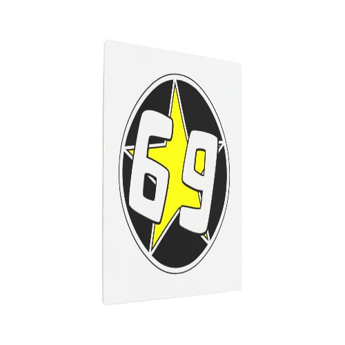 Yellow Star 69  Metal Print