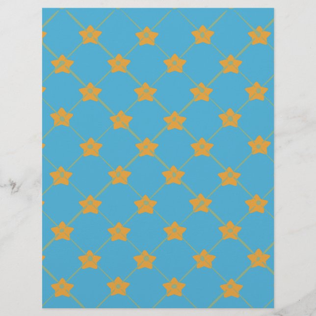 Yellow star & Blue Pattern: (Front)