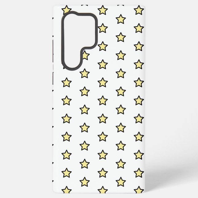 Yellow Star Cute Minimalist Pattern Samsung Galaxy Case (Back)