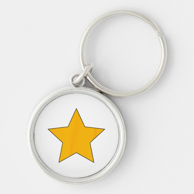 Yellow Star Keychain (Front)