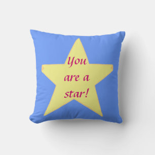 Yellow Star, You are a star - Custom Pillow