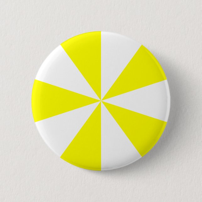 Yellow Starburst Pinback Button (Front)