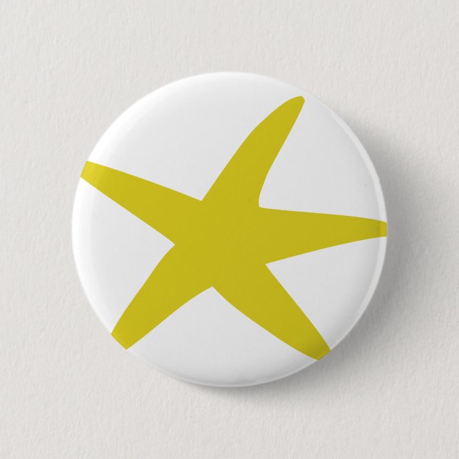 yellow starfish star button (Front)