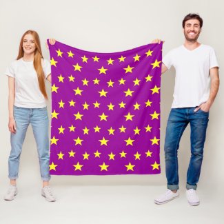 Yellow stars on purple