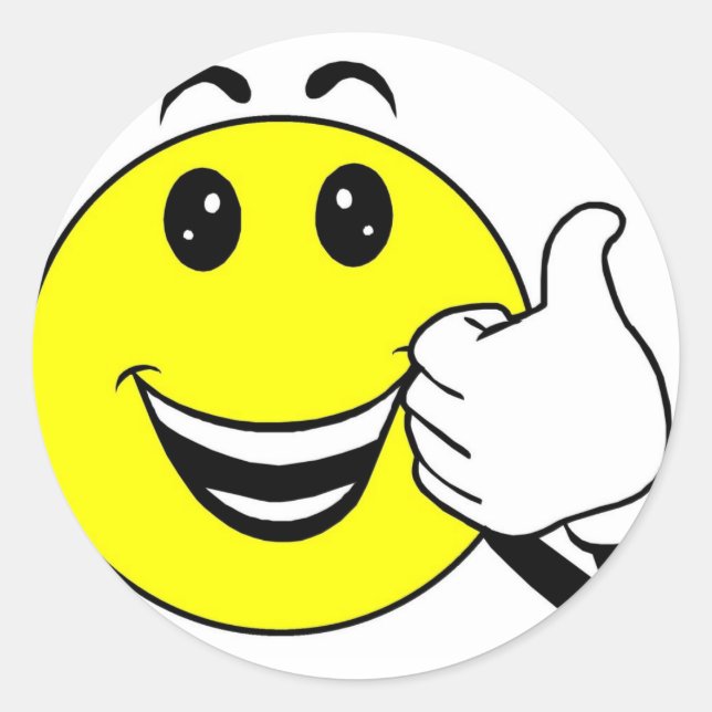 yellow stiker classic round sticker (Front)