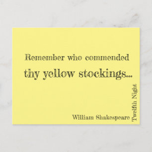 Yellow Stockings Postcard
