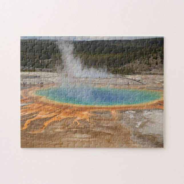 Yellow Stone Hot Springs. Jigsaw Puzzle (Horizontal)