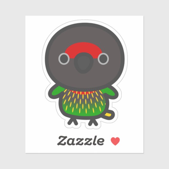 Yellow-streaked lory sticker (Sheet)