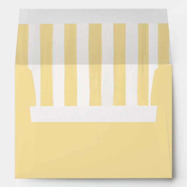 Yellow stripe "La Dolce Vita" Envelope (Back (Bottom))