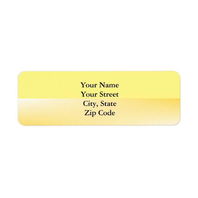 Yellow Stripe  Label (Front)