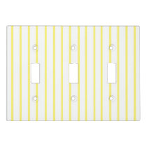 Yellow Striped Light Switch Cover
