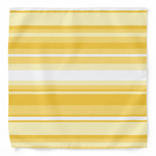 Yellow stripes bandana