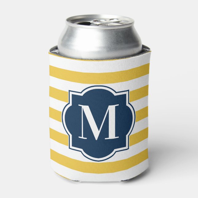 Yellow Stripes Can Cooler (Can Front)