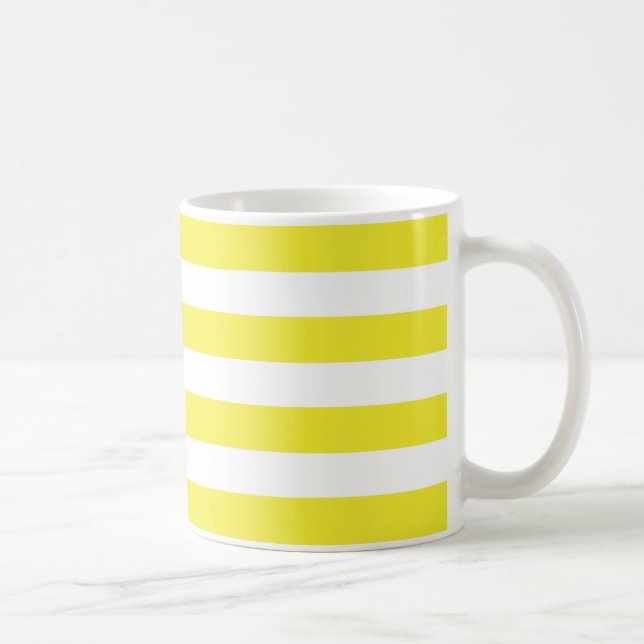 Yellow Stripes Coffee Mug (Right)