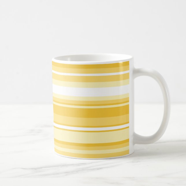 Yellow stripes coffee mug (Right)