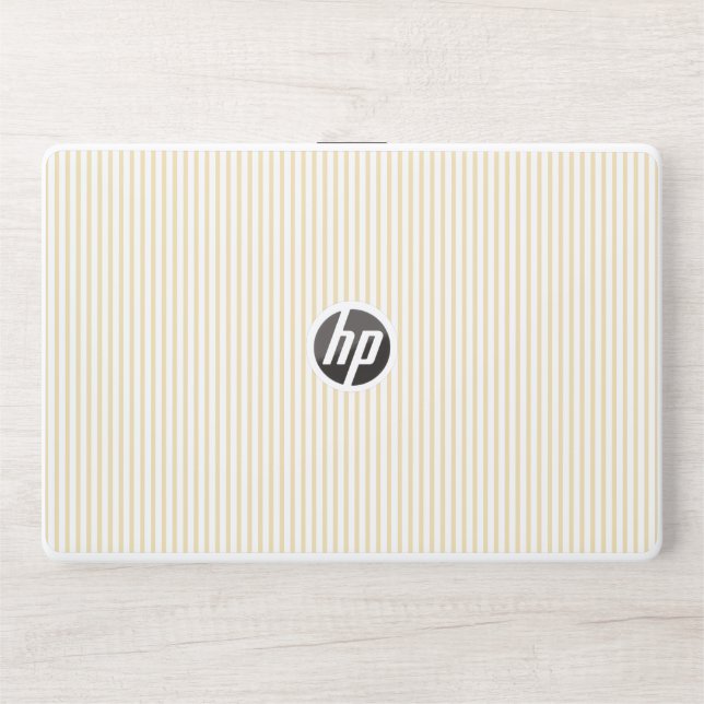 Yellow stripes  HP laptop skin (Front)