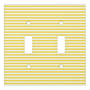 Yellow Stripes Light Switch Cover