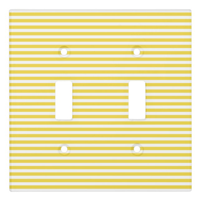 Yellow Stripes Light Switch Cover (Front)