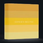 Yellow stripes pattern 3 ring binder<br><div class="desc">A simple and elegant design with a yellow stripes pattern.</div>