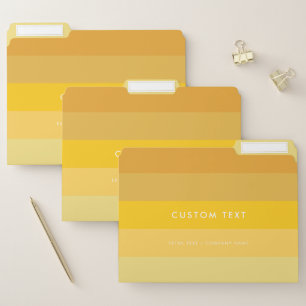 Yellow stripes pattern file folder