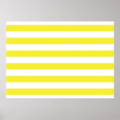 Yellow Stripes Poster