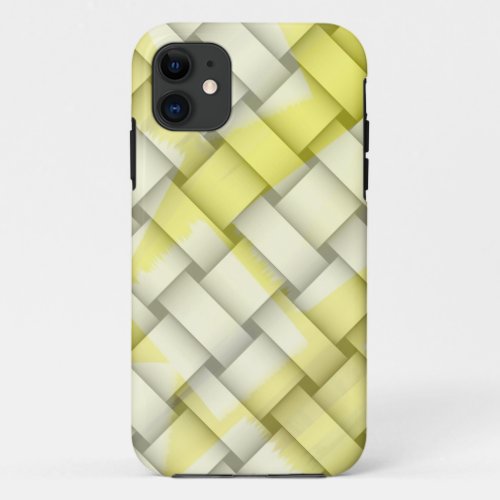 Yellow stripes seamless art graphic design iPhone 11 case