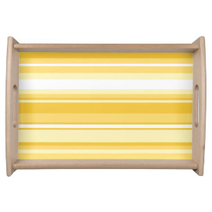 Yellow stripes serving tray