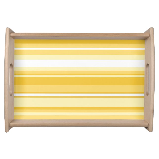 Yellow stripes serving tray (Front)