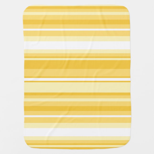 Yellow stripes swaddle blanket (Front)