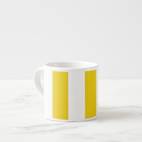 Yellow Stripes White Stripes Striped Pattern Espresso Cup