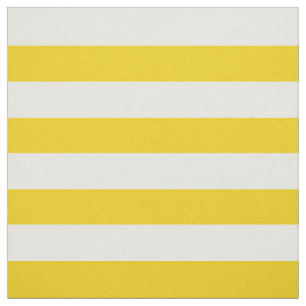 Yellow Stripes, White Stripes, Striped Pattern Fabric