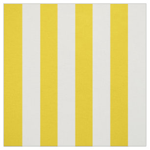 Yellow Stripes, White Stripes, Striped Pattern Fabric