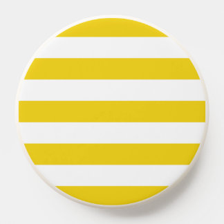Yellow Stripes, White Stripes, Striped Pattern PopSocket