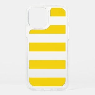 Yellow Stripes, White Stripes, Striped Pattern Speck iPhone 12 Case