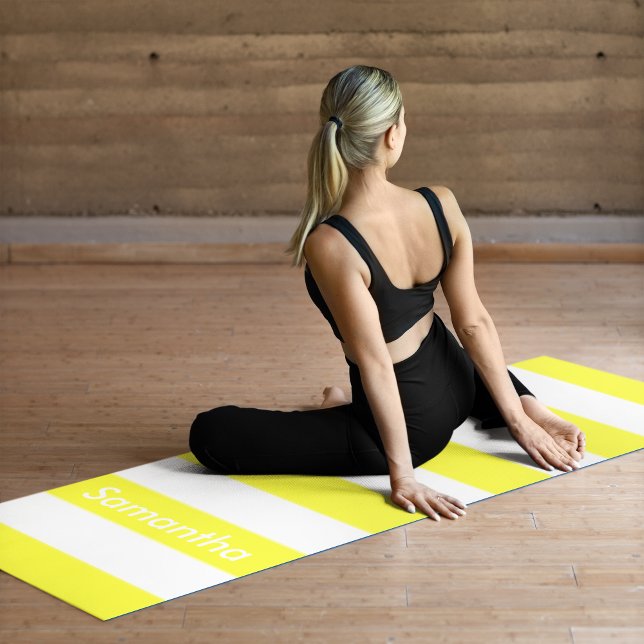 Yellow Stripes Yoga Mat (Creator Uploaded)
