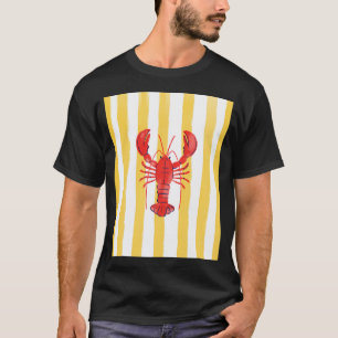 Yellow Strips Summer Lobster, kitchen dining room T-Shirt
