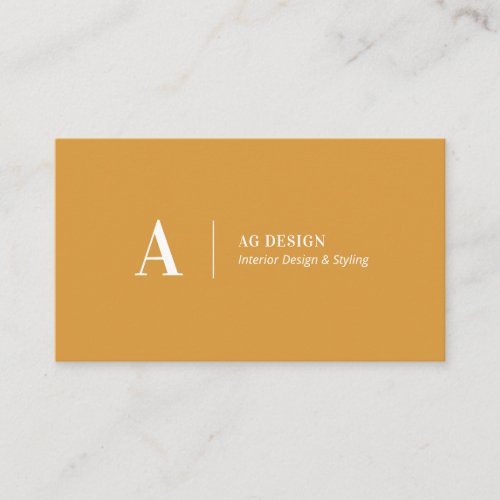 Yellow Stylish Modern Minimal Business Cards