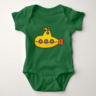 Yellow Submarine Baby Bodysuit