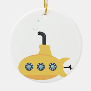 Yellow Submarine Ceramic Ornament