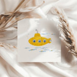 Yellow Submarine Kids Birthday Napkins<br><div class="desc">Come together to celebrate your little boy or girls birthday with this adorable,  nostalgic,  yellow submarine birthday theme paper napkins!</div>