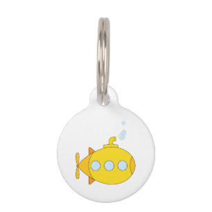 Yellow Submarine Pet ID Tag