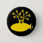 Yellow Submarine Sixties Peace Button<br><div class="desc">Yellow Submarine Sixties-style Peace button.</div>