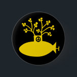 Yellow Submarine Sixties Peace Button<br><div class="desc">Yellow Submarine Sixties-style Peace button.</div>