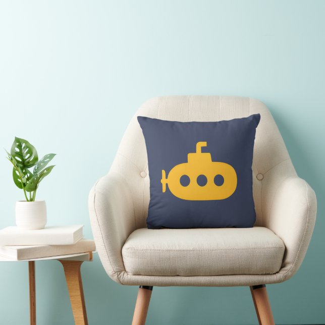 Yellow Submarine Throw Pillow (Chair)