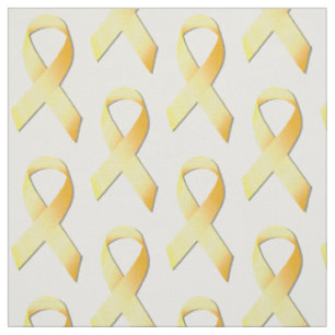 Yellow Suicide Prevention Ribbon Fabric