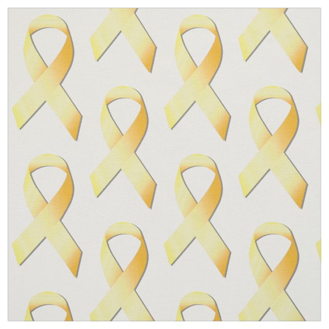 Yellow Suicide Prevention Ribbon Fabric (Swatch)
