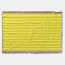 Yellow Summer Mood Lines Throw Blanket