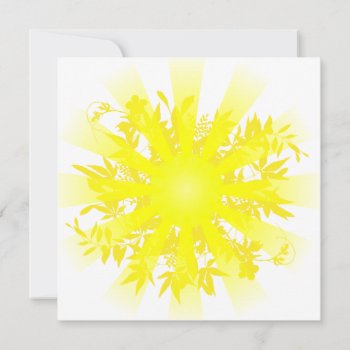 Yellow Summer Sun Greeting Card by Cosmic_Crow_Designs at Zazzle