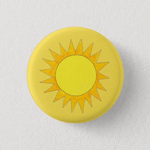 Yellow Summer Sunshine Beach Rays Sunny Day Sun Button