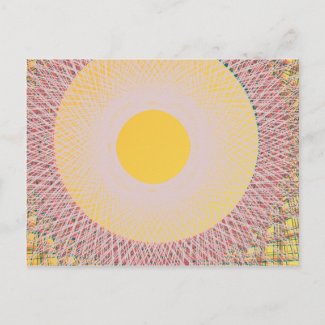 yellow sun abstract art